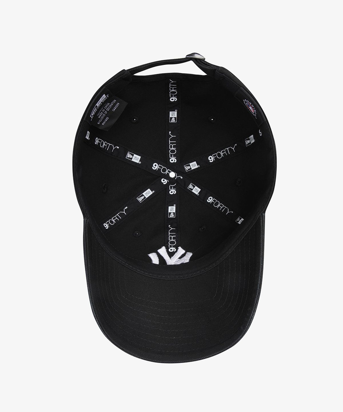 뉴에라(NEW ERA) MLB 뉴욕 양키스 월드 로고 언스트럭쳐 볼캡 블랙 15411757