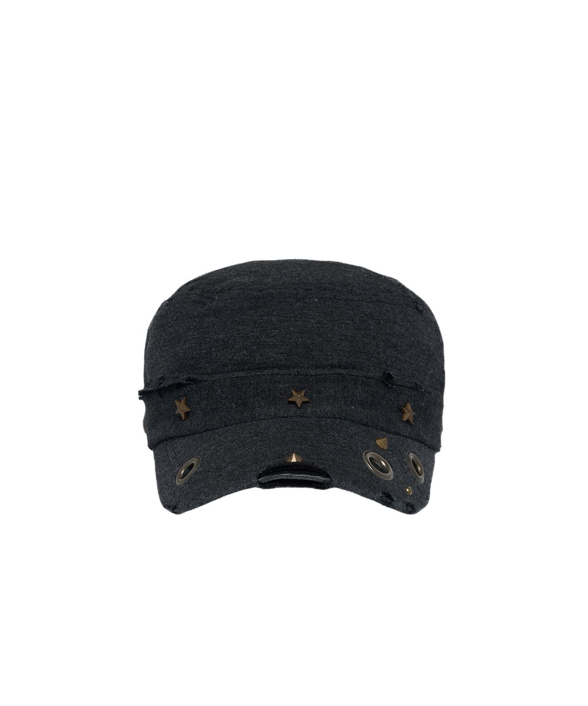 레씨토(LECYTO) Eyelet Distressed Patrol Cap_[Charcoal]