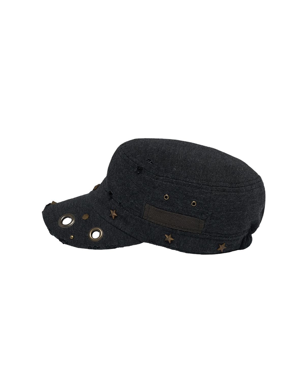 레씨토(LECYTO) Eyelet Distressed Patrol Cap_[Charcoal]