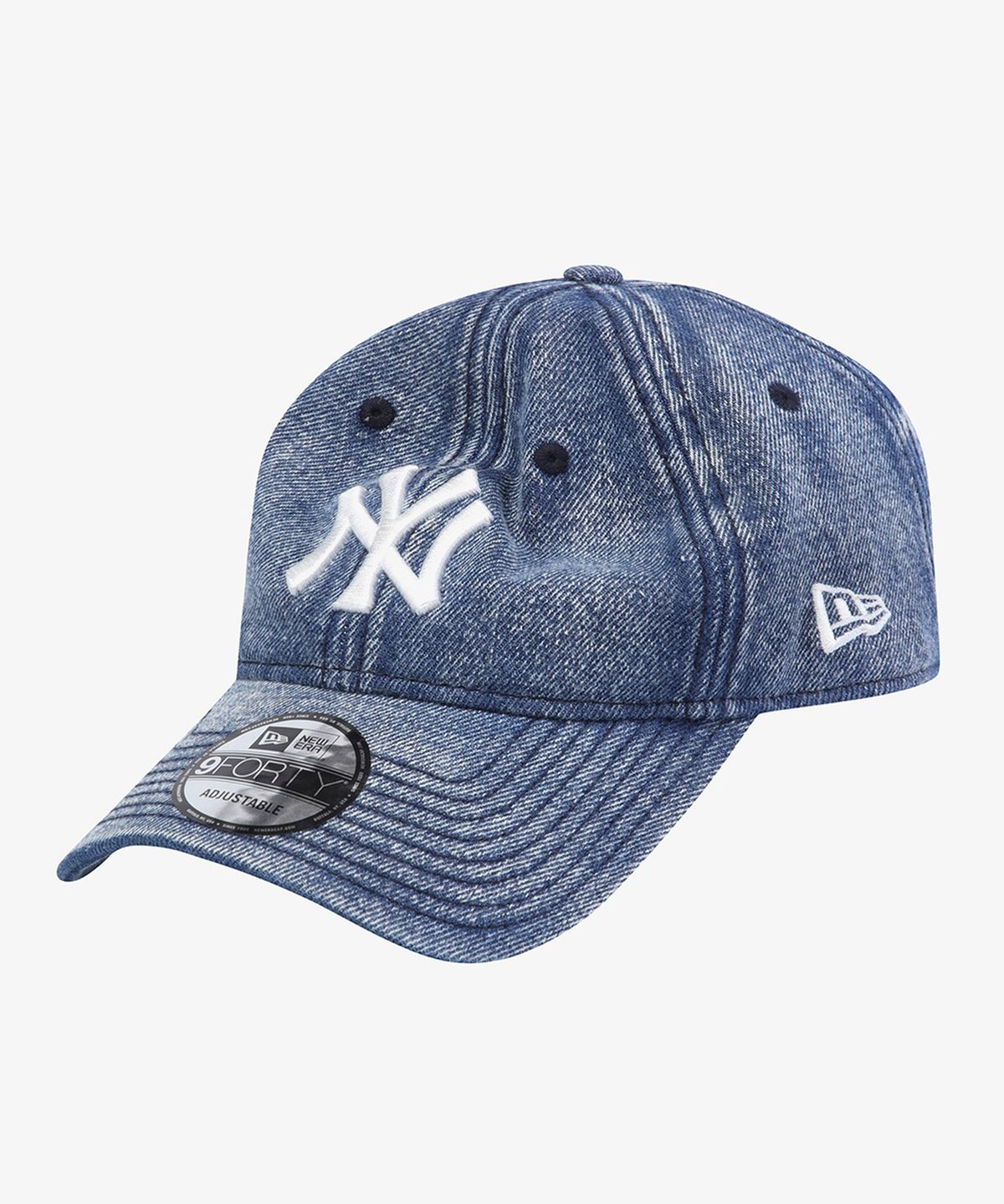 뉴에라(NEW ERA) MLB 뉴욕 양키스 스노우 워시 데님 언스트럭쳐 볼캡 데님 15411758