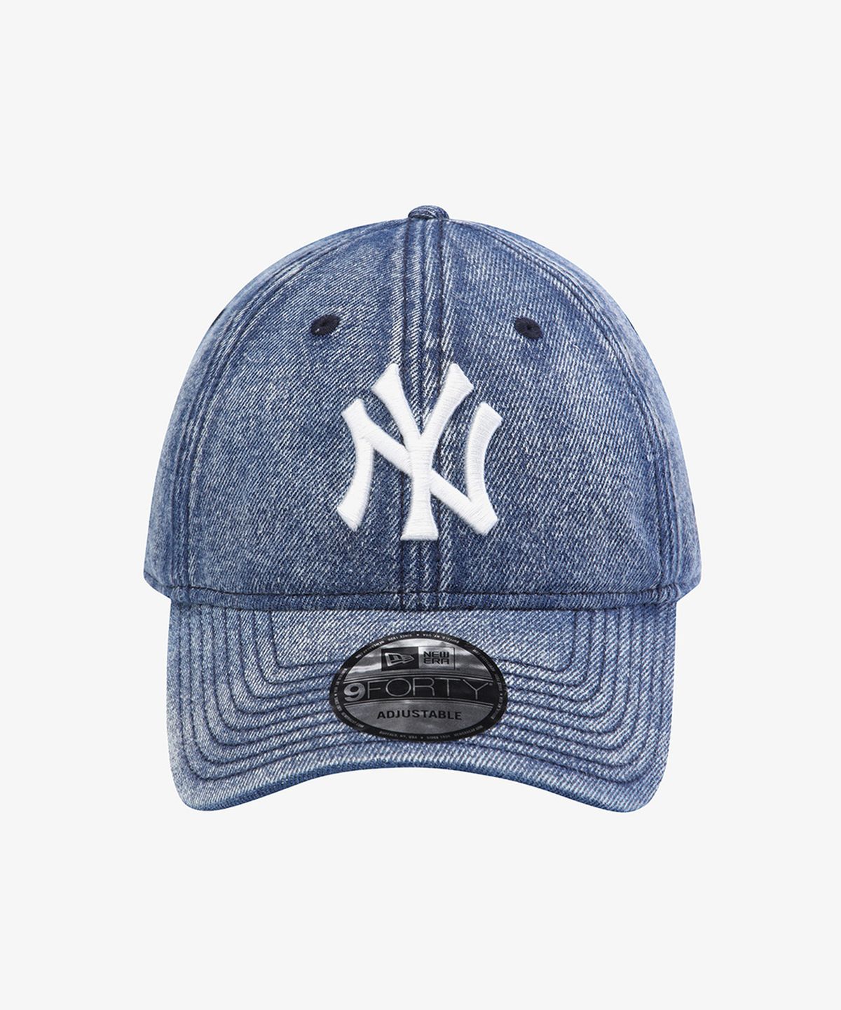 뉴에라(NEW ERA) MLB 뉴욕 양키스 스노우 워시 데님 언스트럭쳐 볼캡 데님 15411758