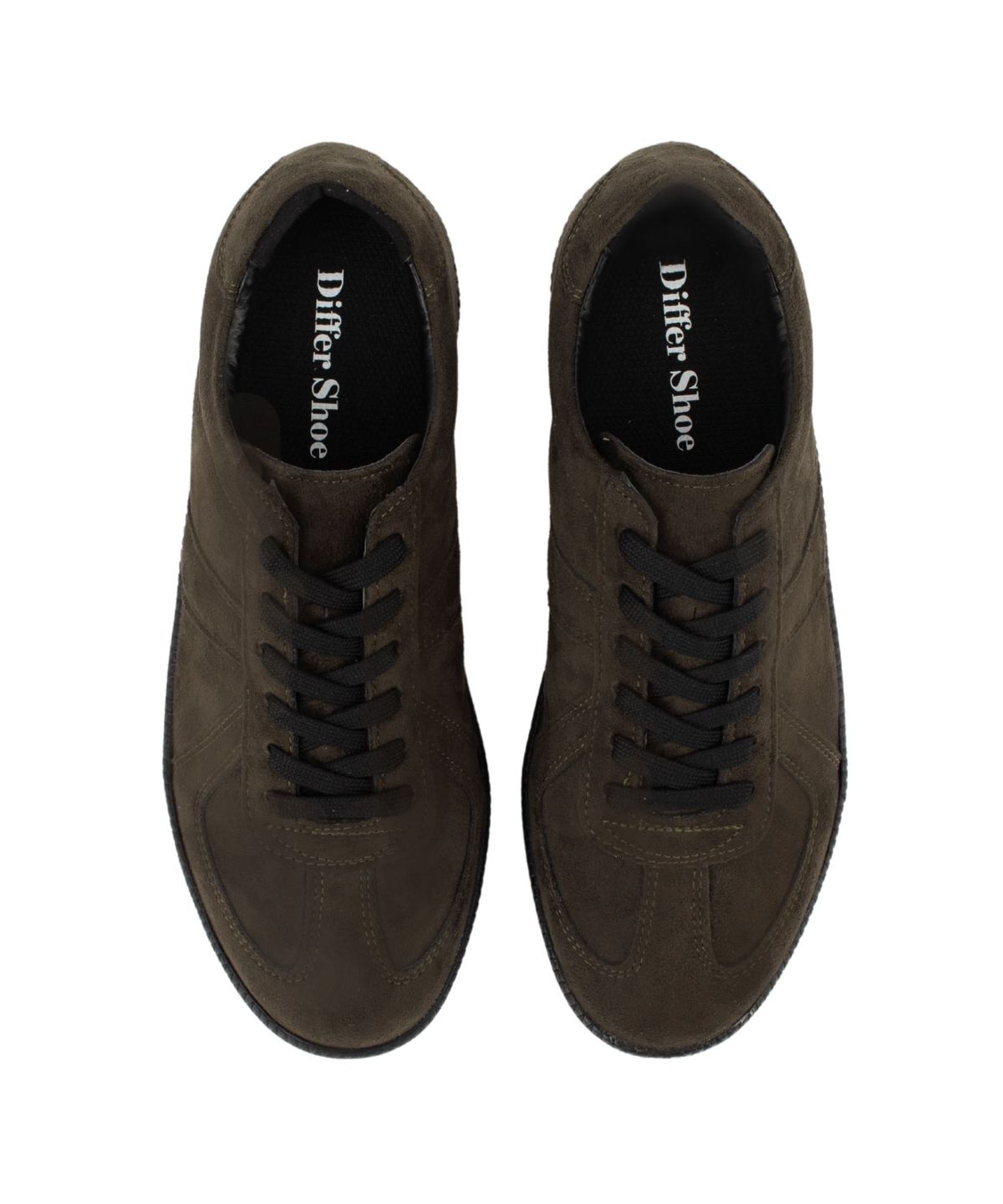 디퍼슈(DIFFERSHOE) 쿠바 스니커즈 7CM [스웨이드 카키]