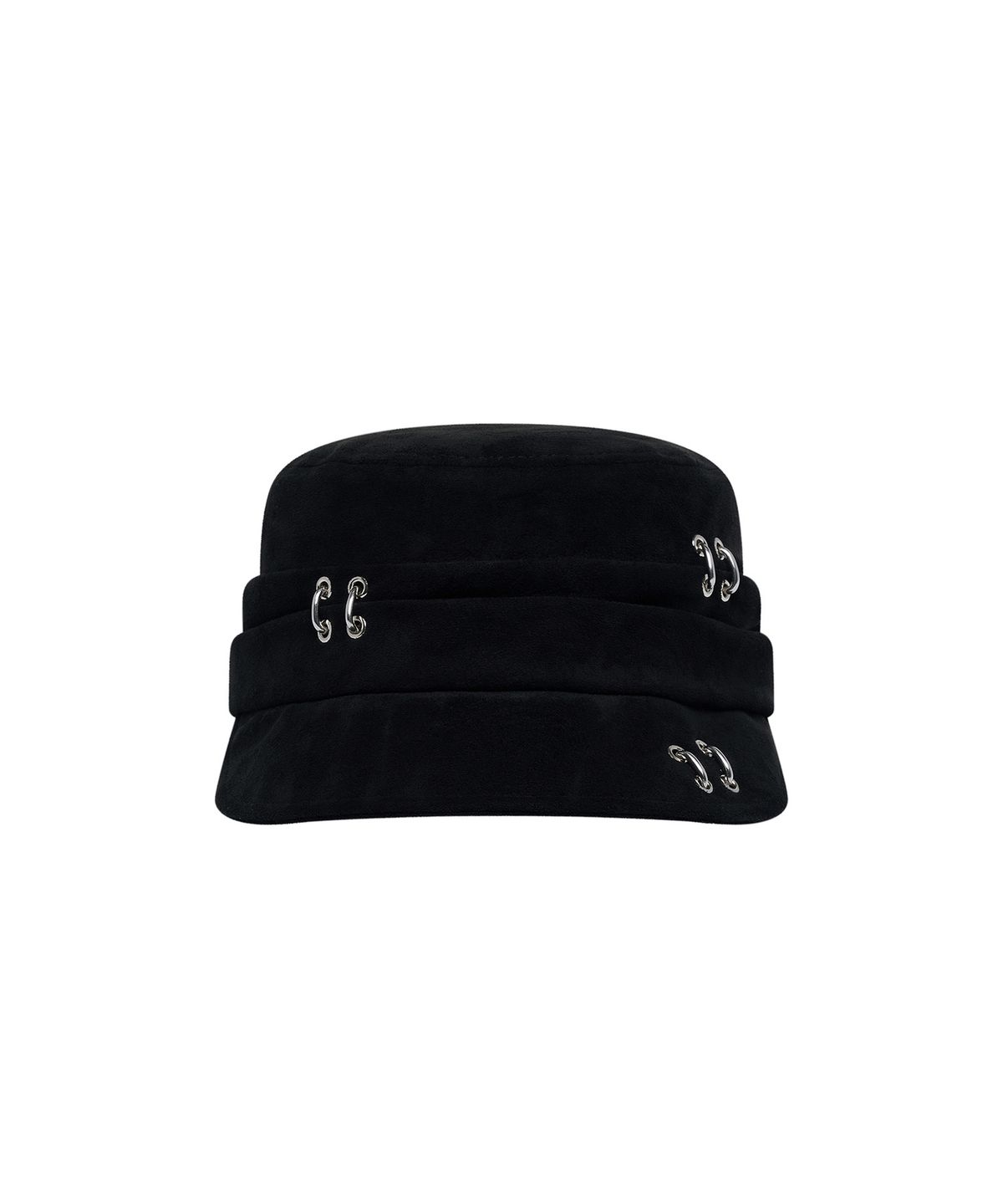 레씨토(LECYTO) Multiple Pierced Flap Cap_[Black]