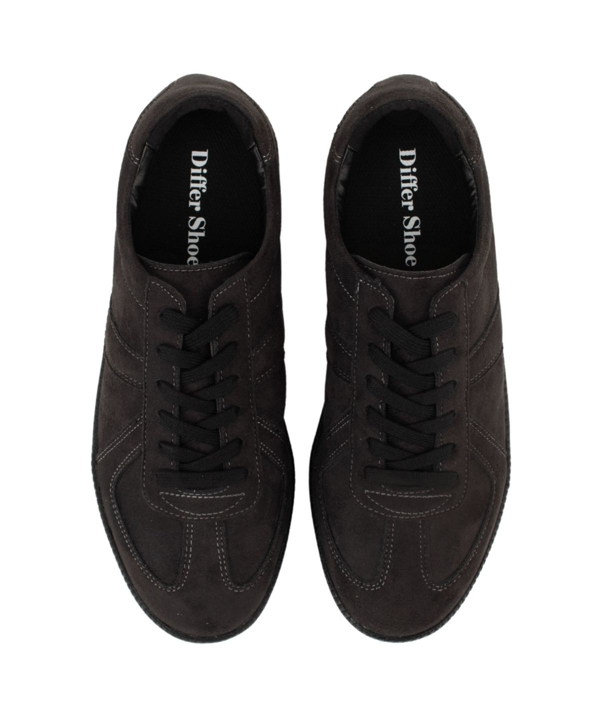 디퍼슈(DIFFERSHOE) 쿠바 스니커즈 7CM [스웨이드 차콜]