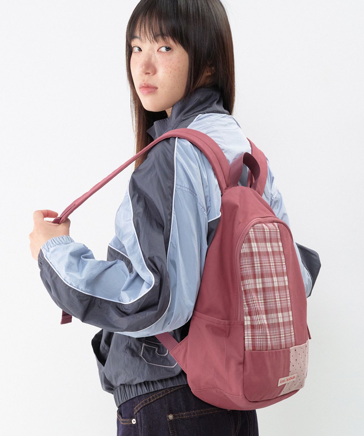 아메스 월드와이드(AMES-WORLDWIDE) PUZZLE PATCH BACKPACK PINK