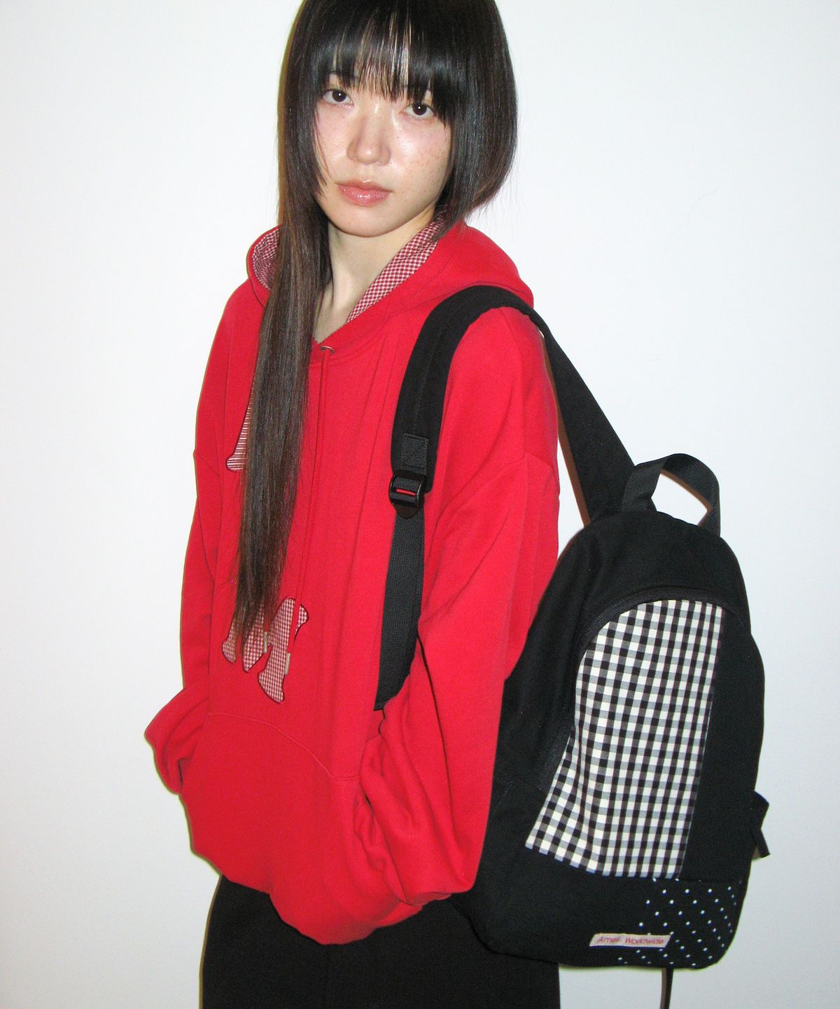 아메스 월드와이드(AMES-WORLDWIDE) PUZZLE PATCH BACKPACK BLACK