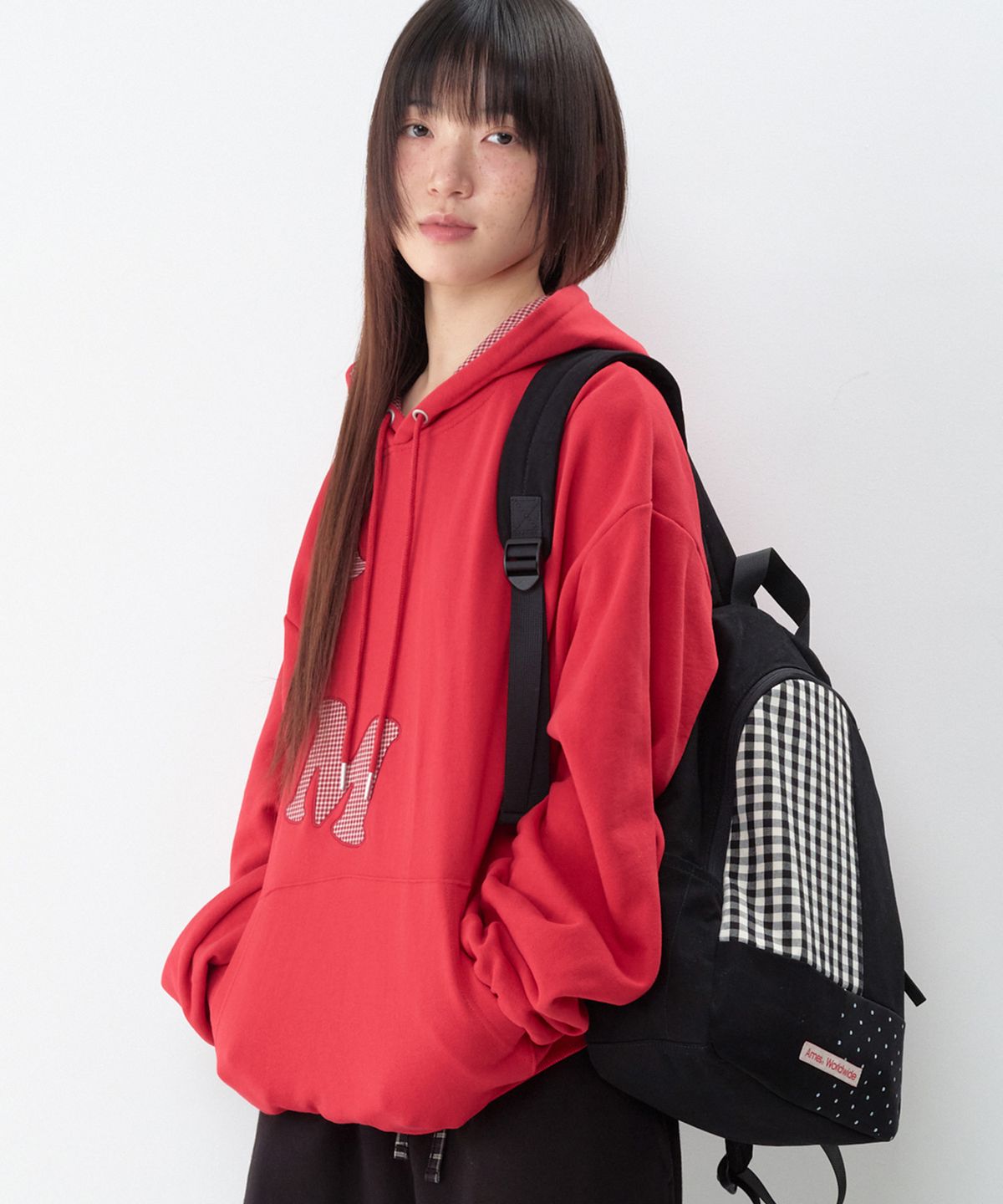 아메스 월드와이드(AMES-WORLDWIDE) PUZZLE PATCH BACKPACK BLACK