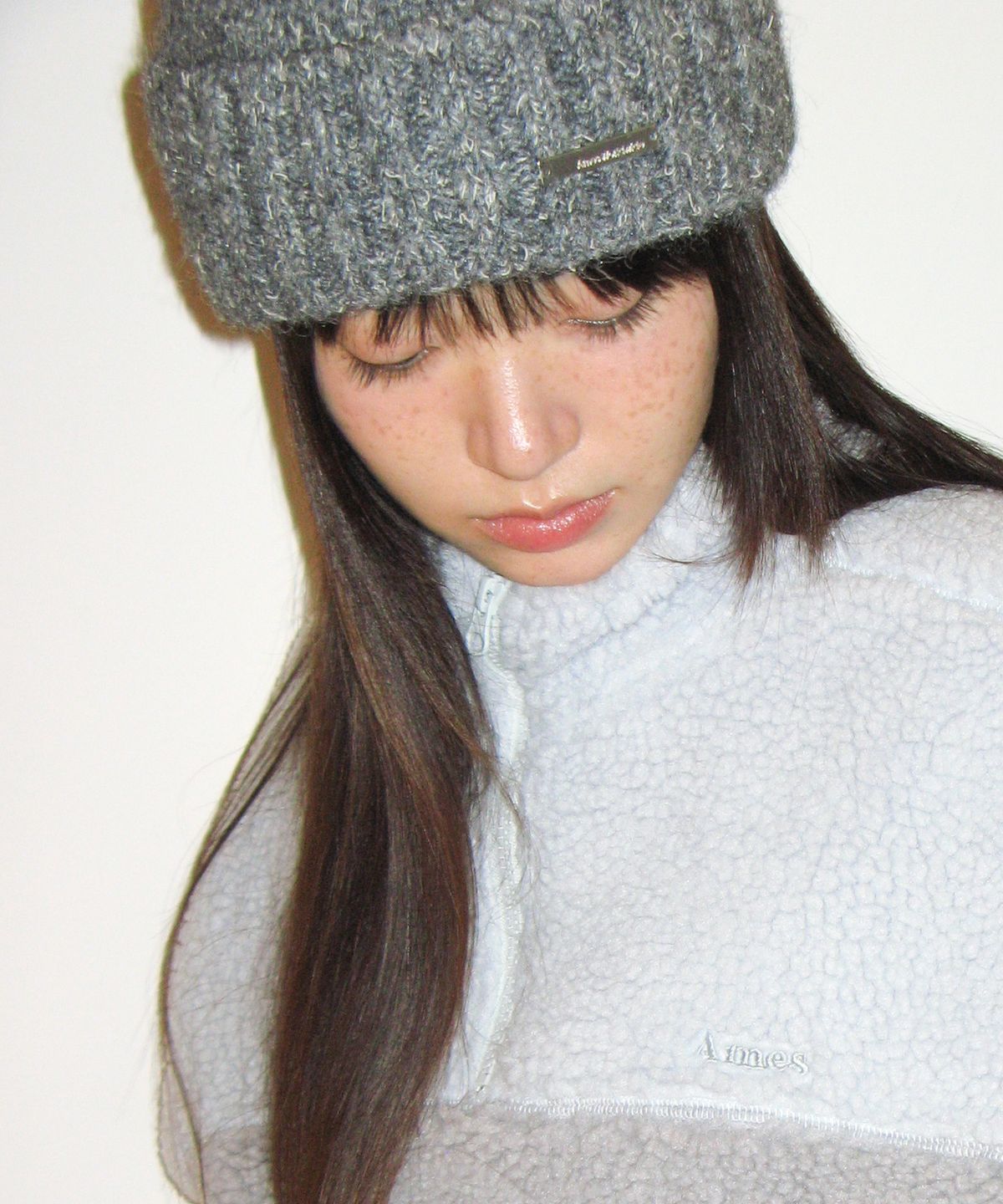 아메스 월드와이드(AMES-WORLDWIDE) BOUCLE BEANIE GREY