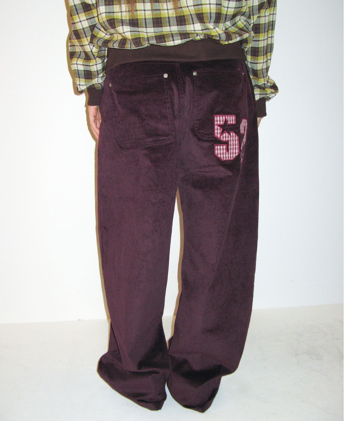 아메스 월드와이드(AMES-WORLDWIDE) OVERFIT CORDUROY 52 PANTS PURPLE