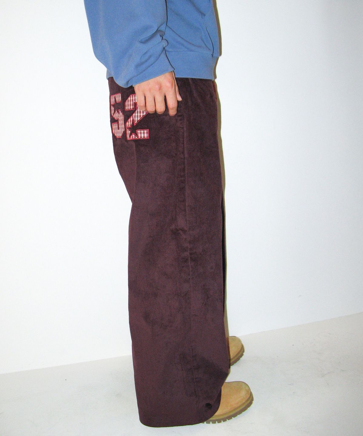 아메스 월드와이드(AMES-WORLDWIDE) OVERFIT CORDUROY 52 PANTS PURPLE