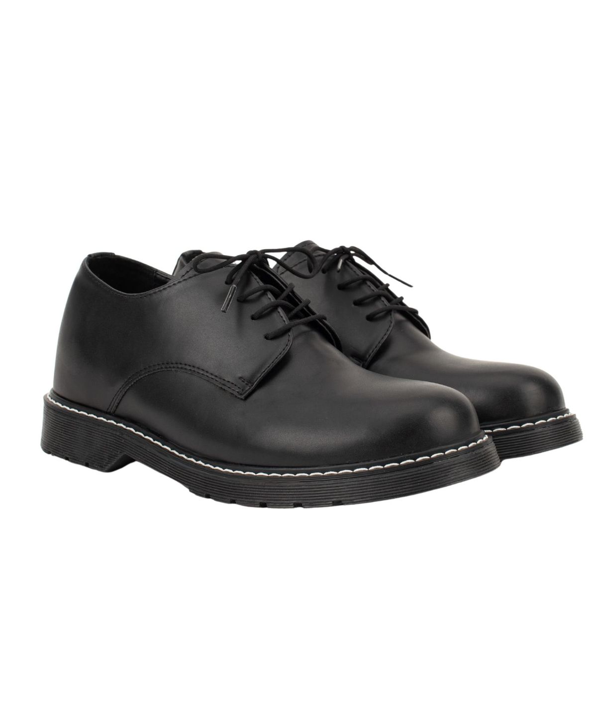 디퍼슈(DIFFERSHOE) 남성 스티치 더비슈즈 6.5CM 블랙