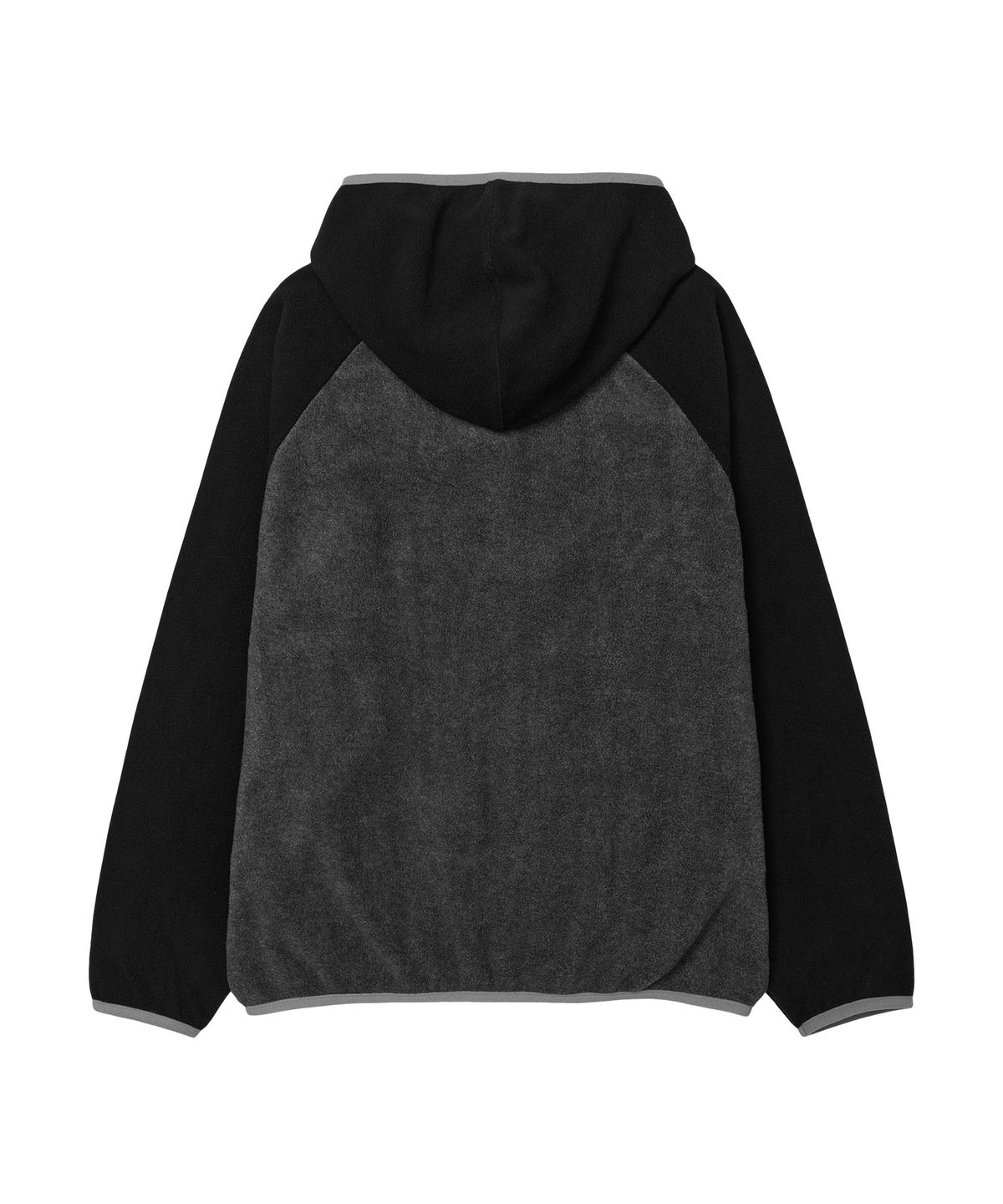 아메스 월드와이드(AMES-WORLDWIDE) POLAR FLEECE RAGLAN HOODIE ZIP-UP CHARCOAL