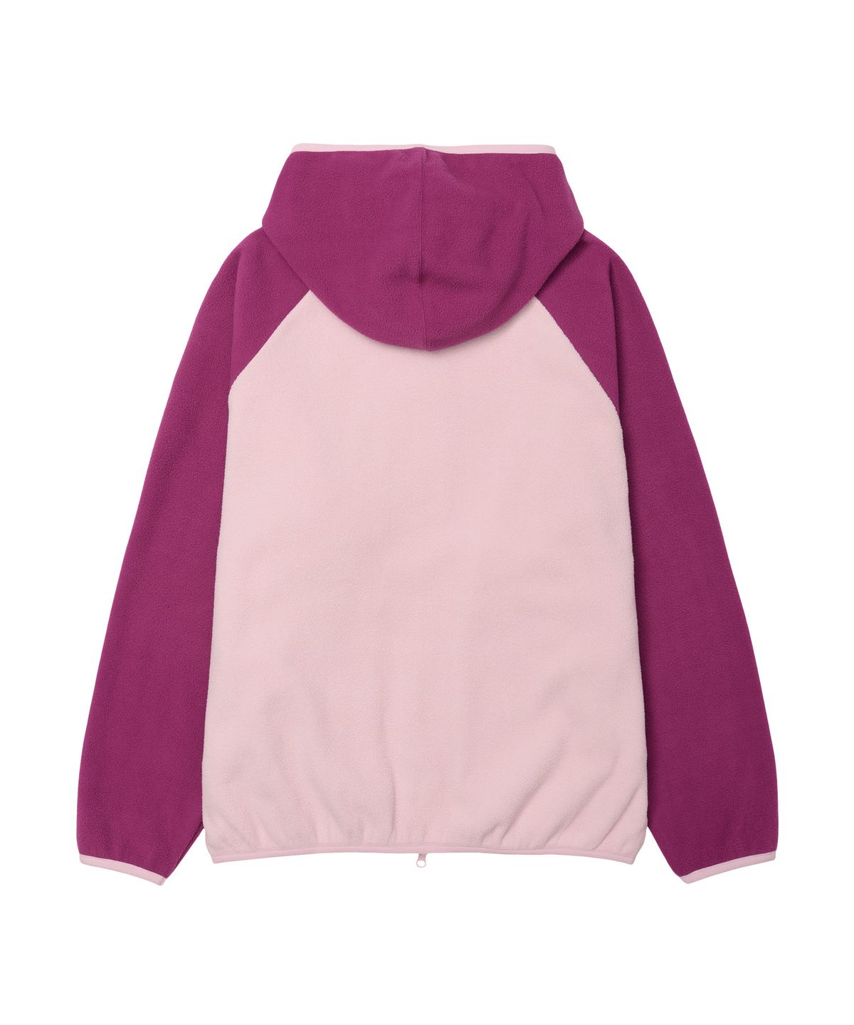 아메스 월드와이드(AMES-WORLDWIDE) POLAR FLEECE RAGLAN HOODIE ZIP-UP PINK