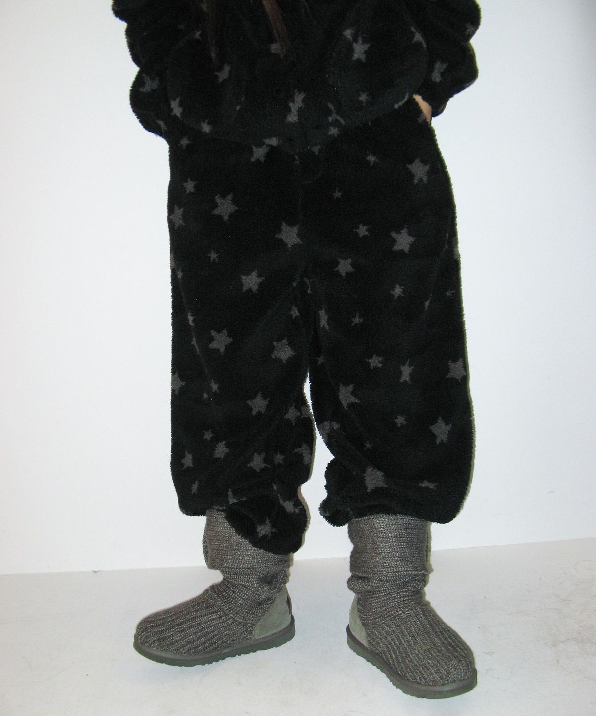 아메스 월드와이드(AMES-WORLDWIDE) STARRY BOA PANTS BLACK