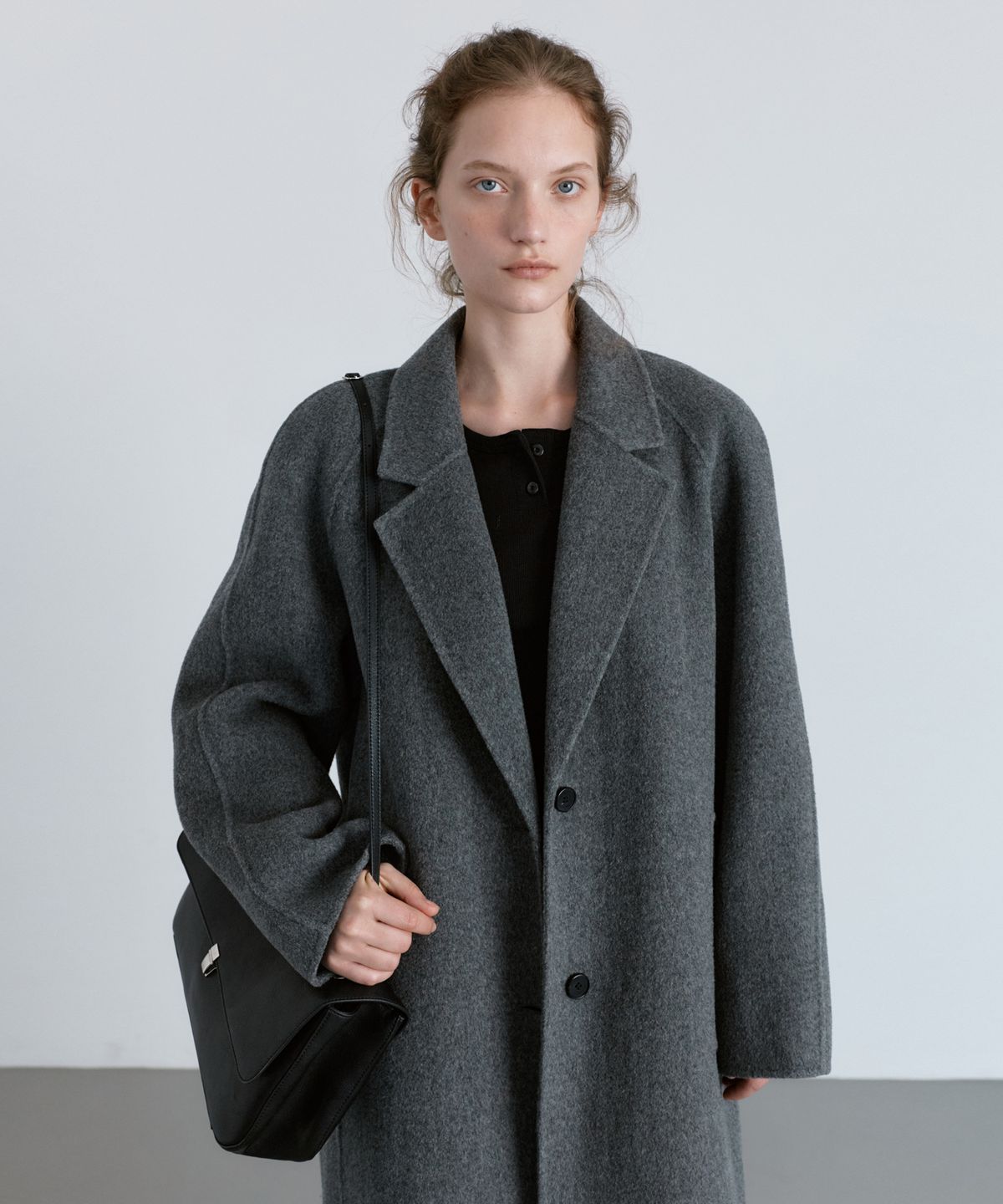 유라고(URAGO) Handmade belted wool maxi coat