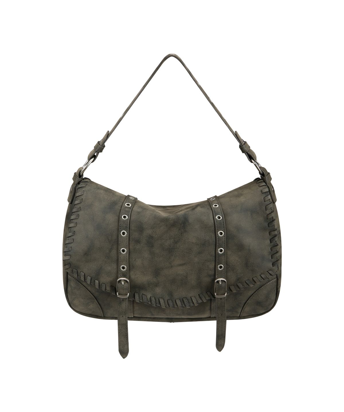 여밈(YEOMIM) braided flap bag (grunge taupe)