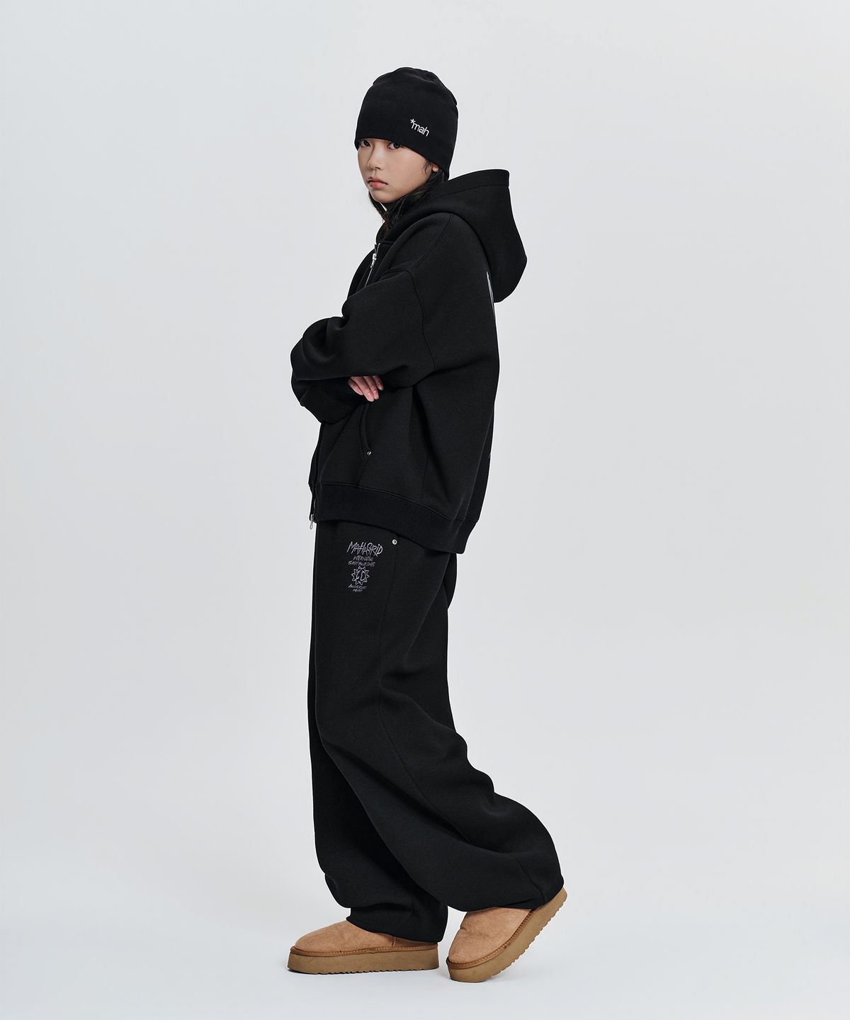 마하그리드(MAHAGRID) [10주년] 10TH SLASH NEOPRENE CROP ZIP UP HOODIE 2colors