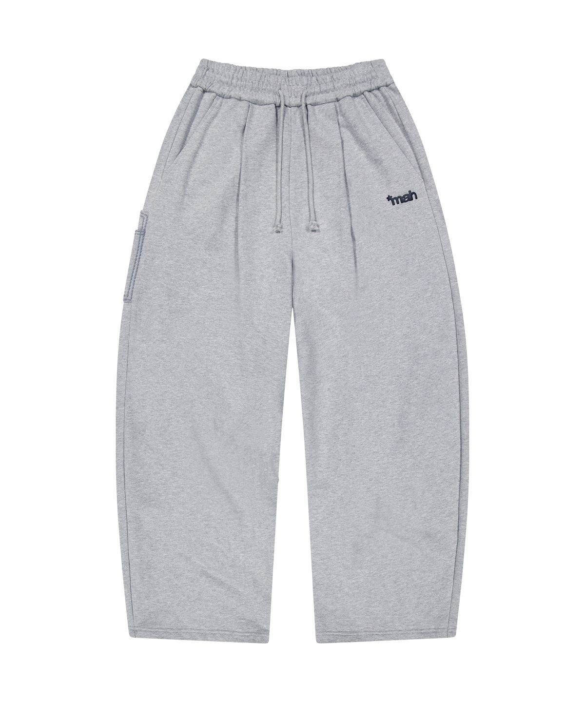 마하그리드(MAHAGRID) [10주년] mah LOGO CHECK SWEAT PANTS[GREY]