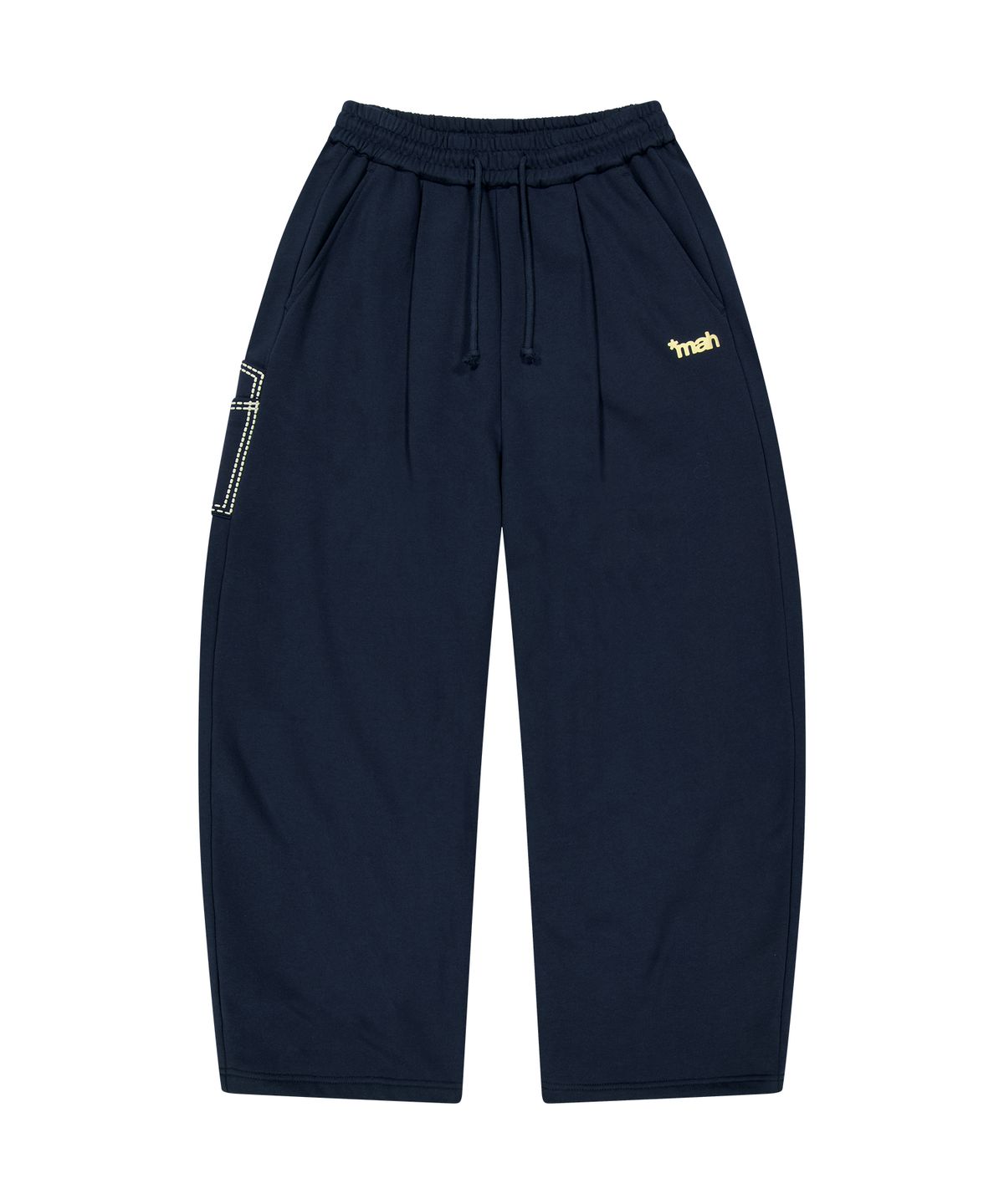 마하그리드(MAHAGRID) [10주년] mah LOGO CHECK SWEAT PANTS[NAVY]