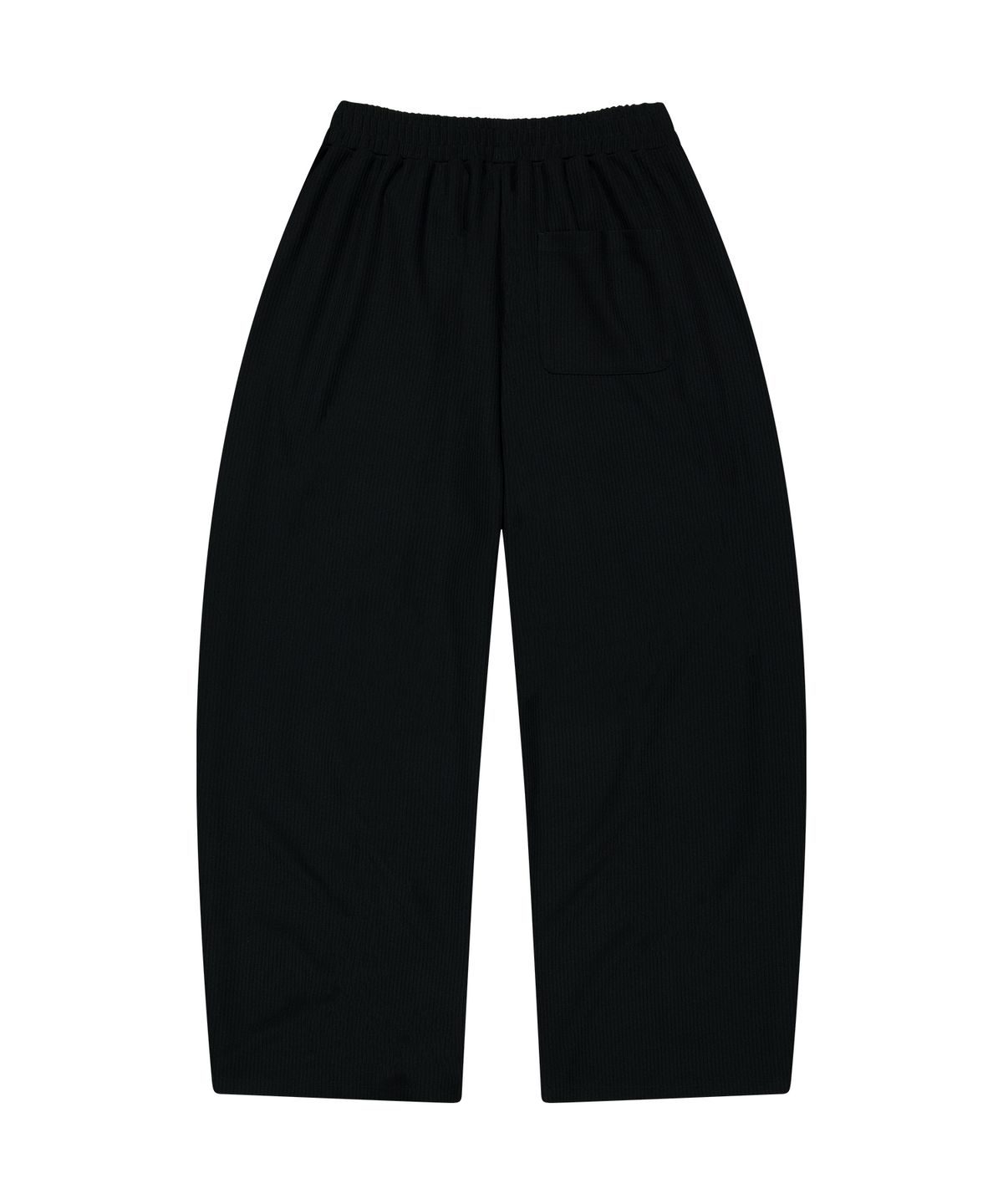 마하그리드(MAHAGRID) CURVED KNIT TRACK PANTS [BLACK]