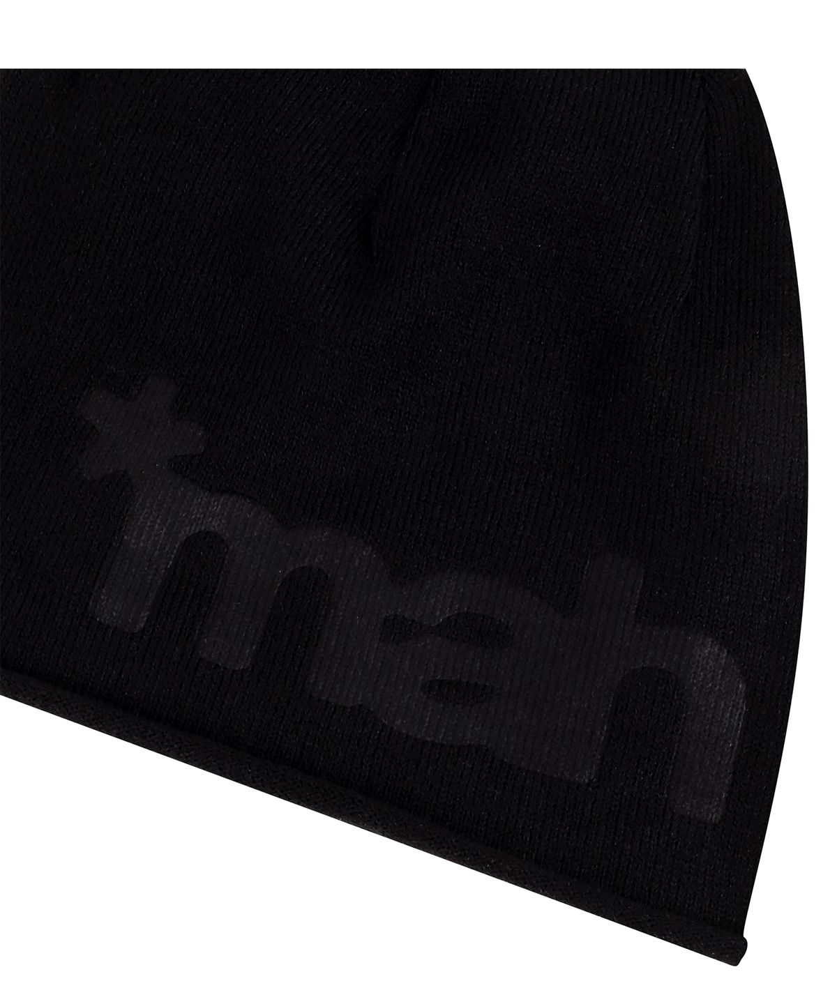 마하그리드(MAHAGRID) [10주년] mah LOGO ROLL BEANIE[BLACK]