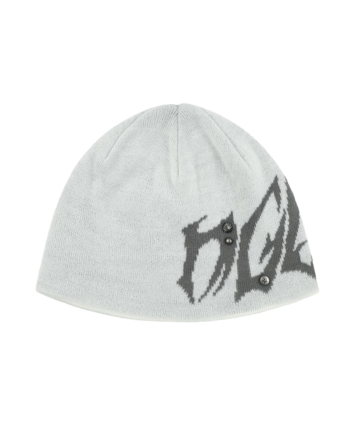 마하그리드(MAHAGRID) [10주년] TRIBAL MGD STUD KNIT BEANIE[IVORY]