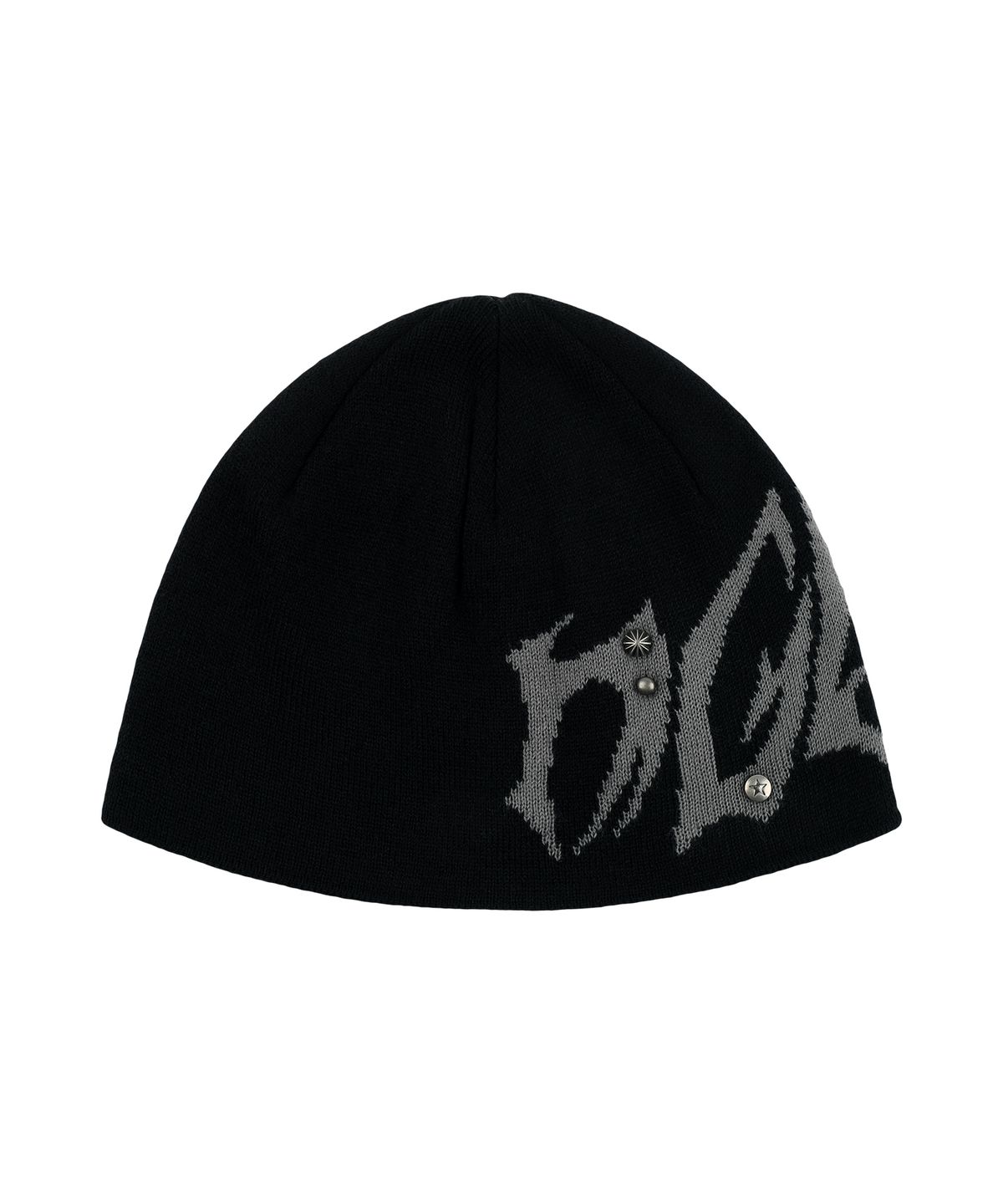 마하그리드(MAHAGRID) [10주년] TRIBAL MGD STUD KNIT BEANIE[BLACK]