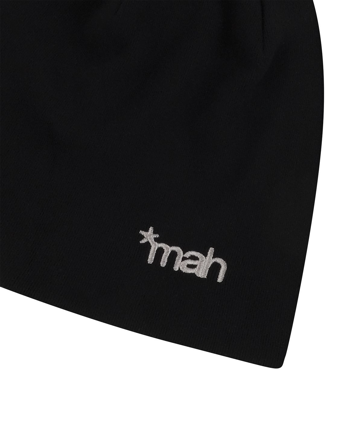 마하그리드(MAHAGRID) [10주년] mah LOGO DRAPE BEANIE[BLACK]