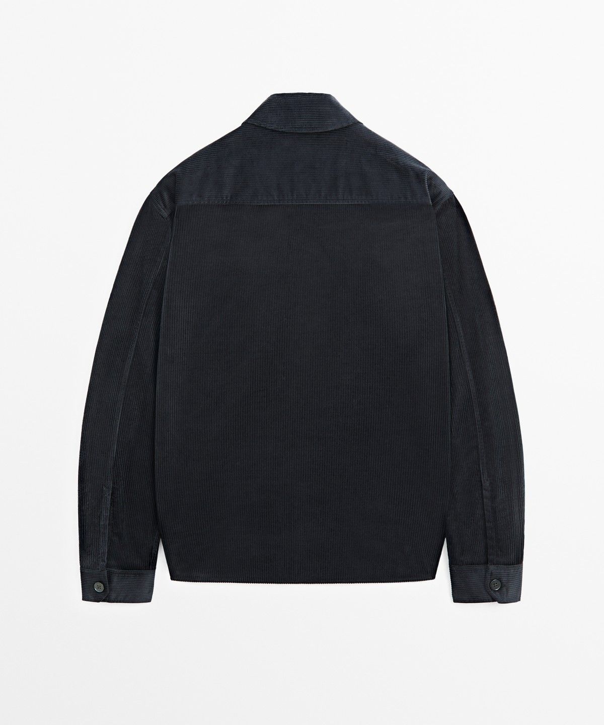 마시모두띠(MASSIMO DUTTI) 스웨이드 포켓 디테일 코듀로이 오버셔츠