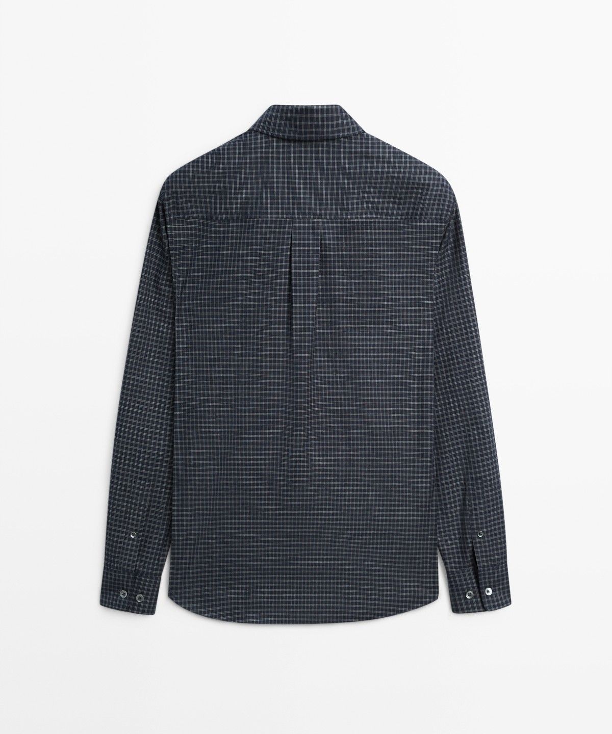 마시모두띠(MASSIMO DUTTI) 레귤러 핏 체크 100% 코튼 셔츠