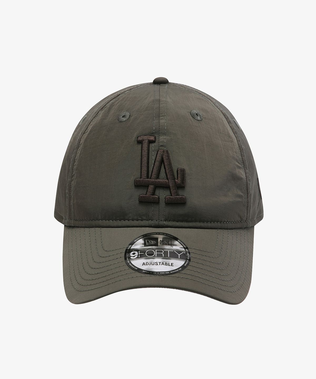 뉴에라(NEW ERA) MLB LA 다저스 메탈 나일론 토널 언스트럭쳐 볼캡 브라운 15411761