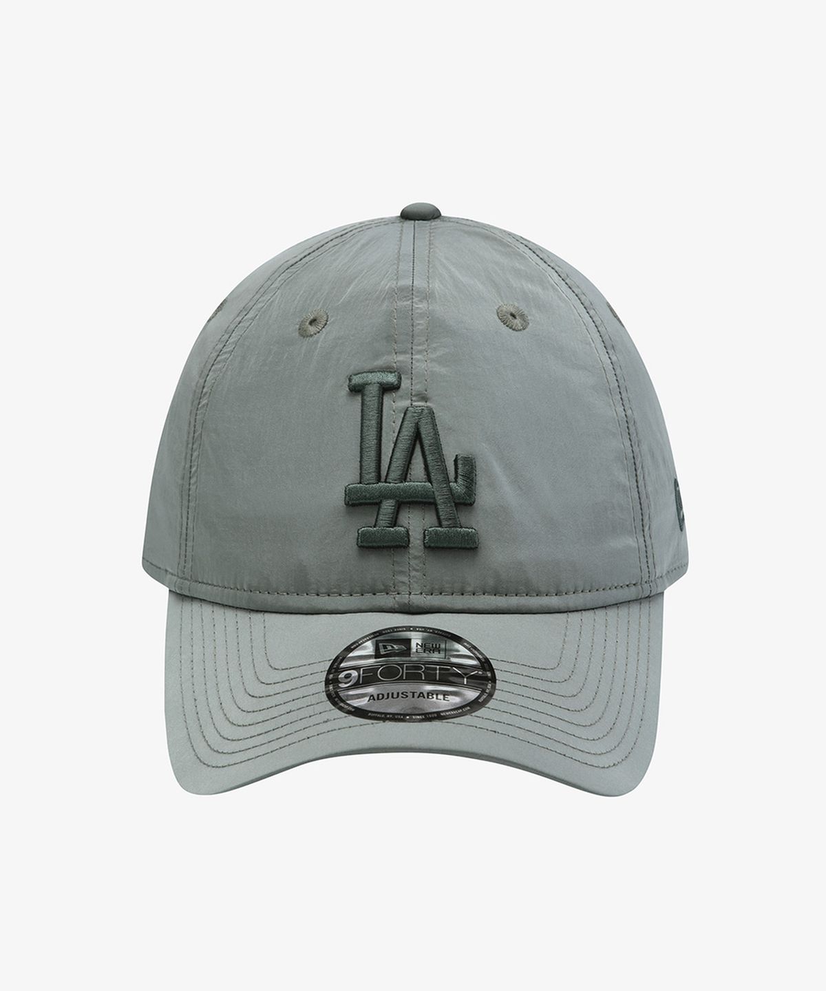뉴에라(NEW ERA) MLB LA 다저스 메탈 나일론 토널 언스트럭쳐 볼캡 애쉬 그린 15411762