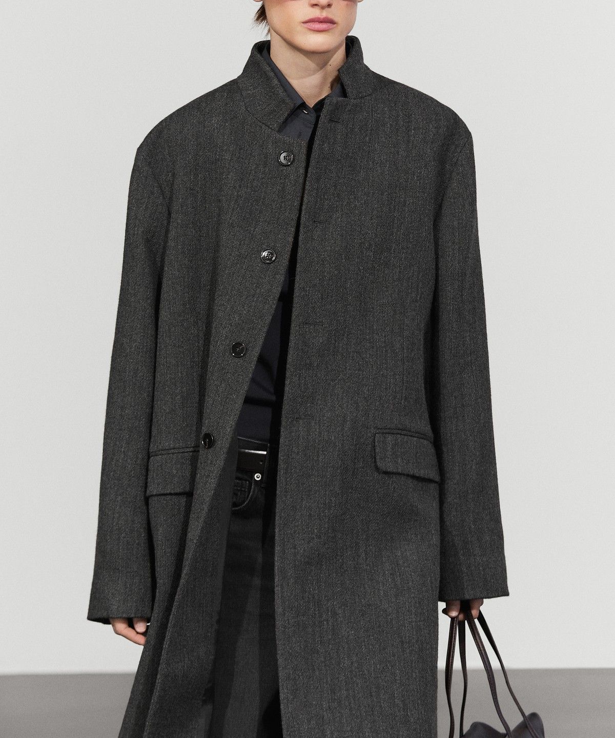 마시모두띠(MASSIMO DUTTI) 울 하이넥 코트