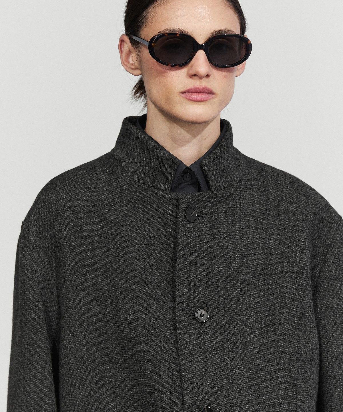 마시모두띠(MASSIMO DUTTI) 울 하이넥 코트