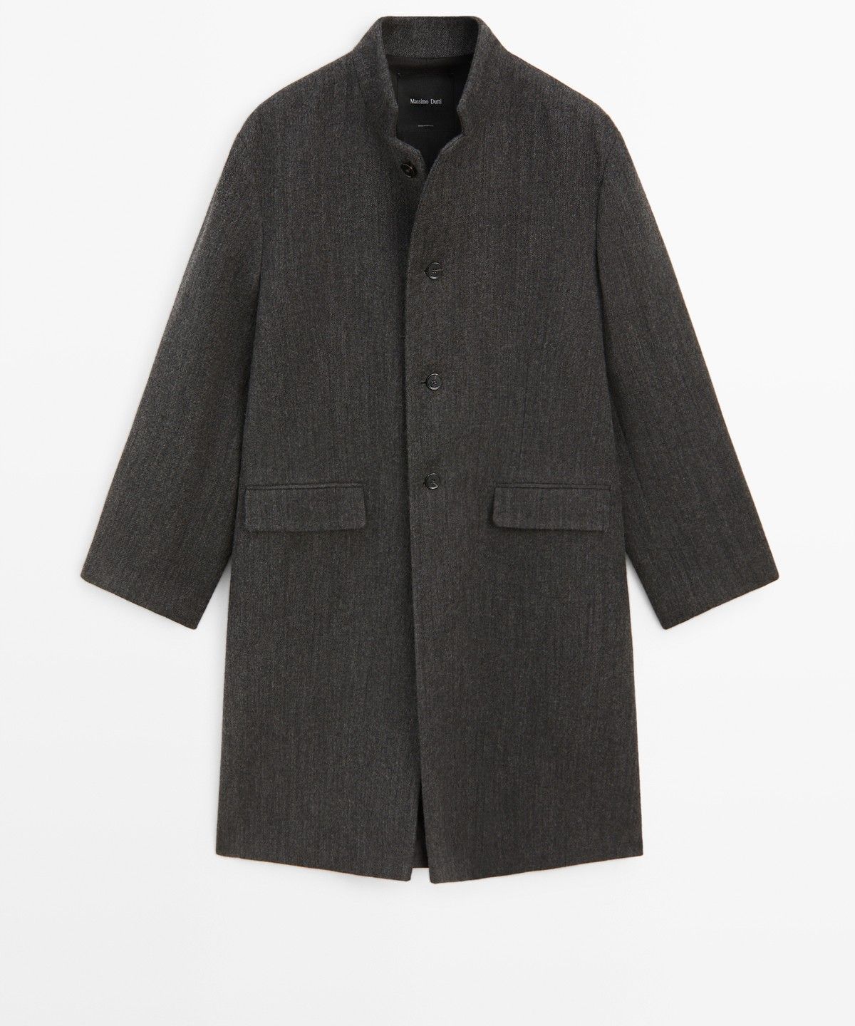 마시모두띠(MASSIMO DUTTI) 울 하이넥 코트