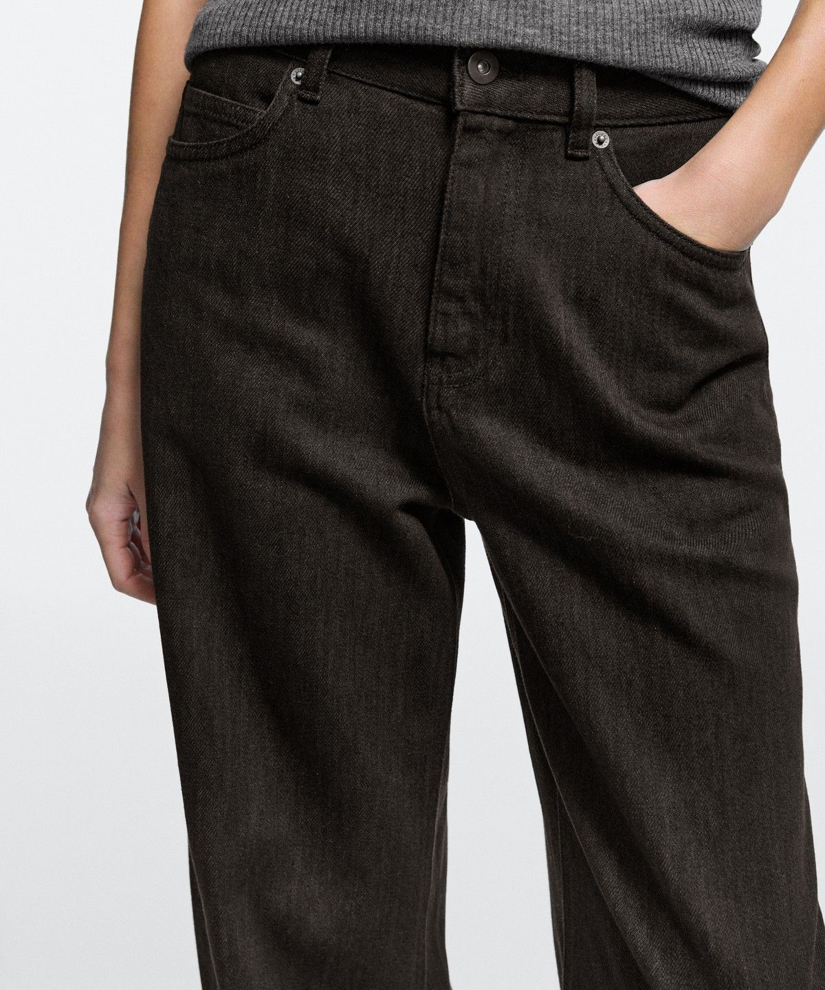마시모두띠(MASSIMO DUTTI) 미드라이즈 배럴 핏 진