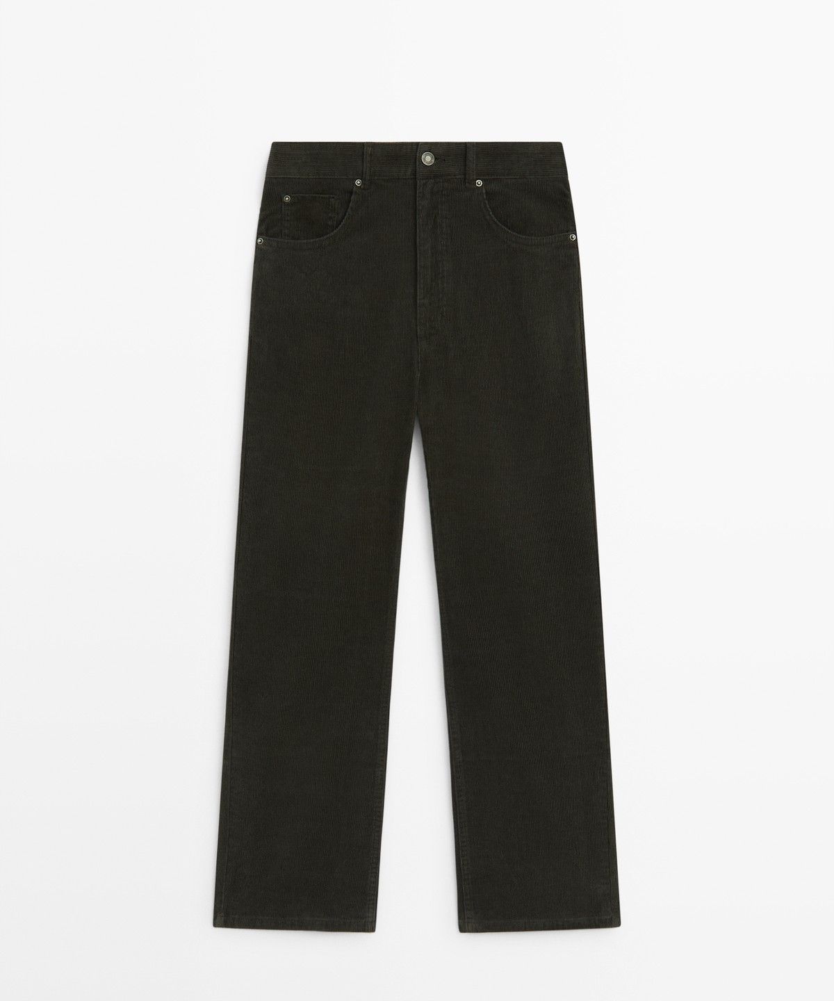 마시모두띠(MASSIMO DUTTI) 플레어 핏 마이크로 코듀로이 팬츠
