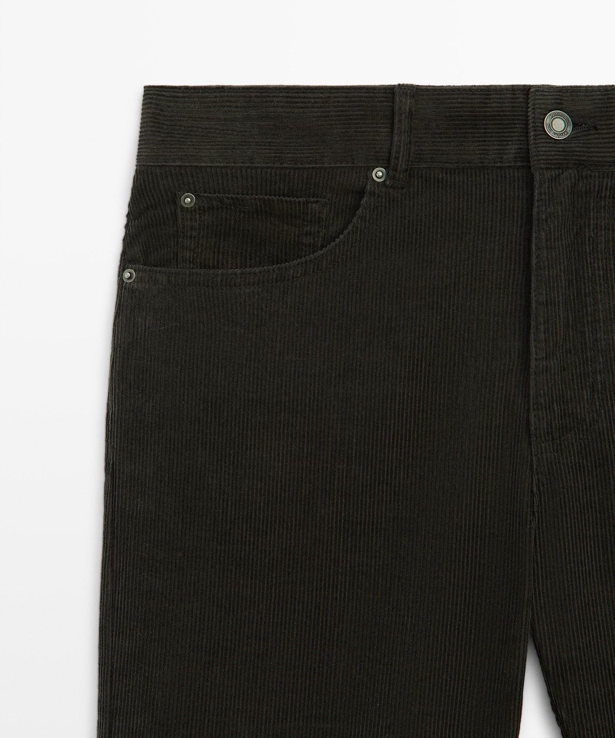 마시모두띠(MASSIMO DUTTI) 플레어 핏 마이크로 코듀로이 팬츠