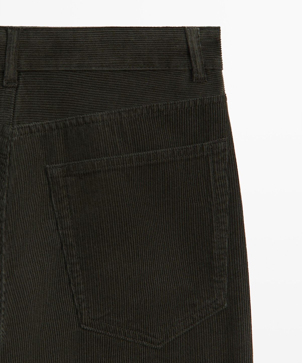 마시모두띠(MASSIMO DUTTI) 플레어 핏 마이크로 코듀로이 팬츠