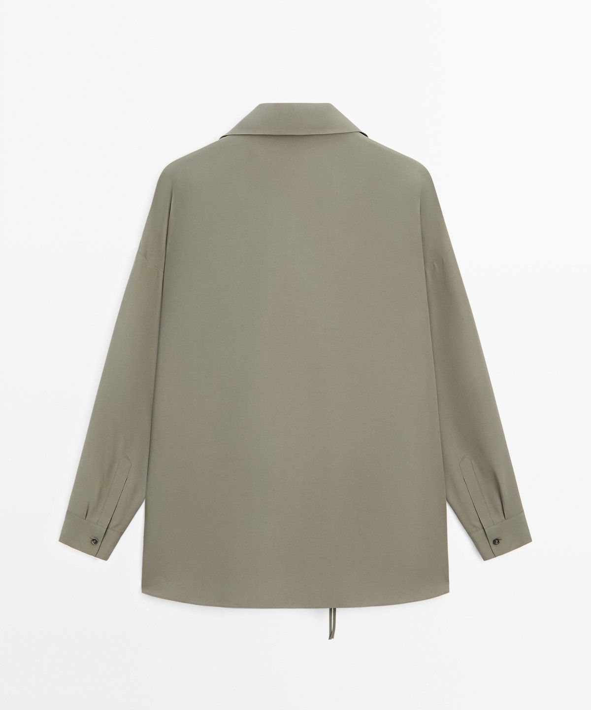 마시모두띠(MASSIMO DUTTI) 버튼 디테일 플루이드 셔츠