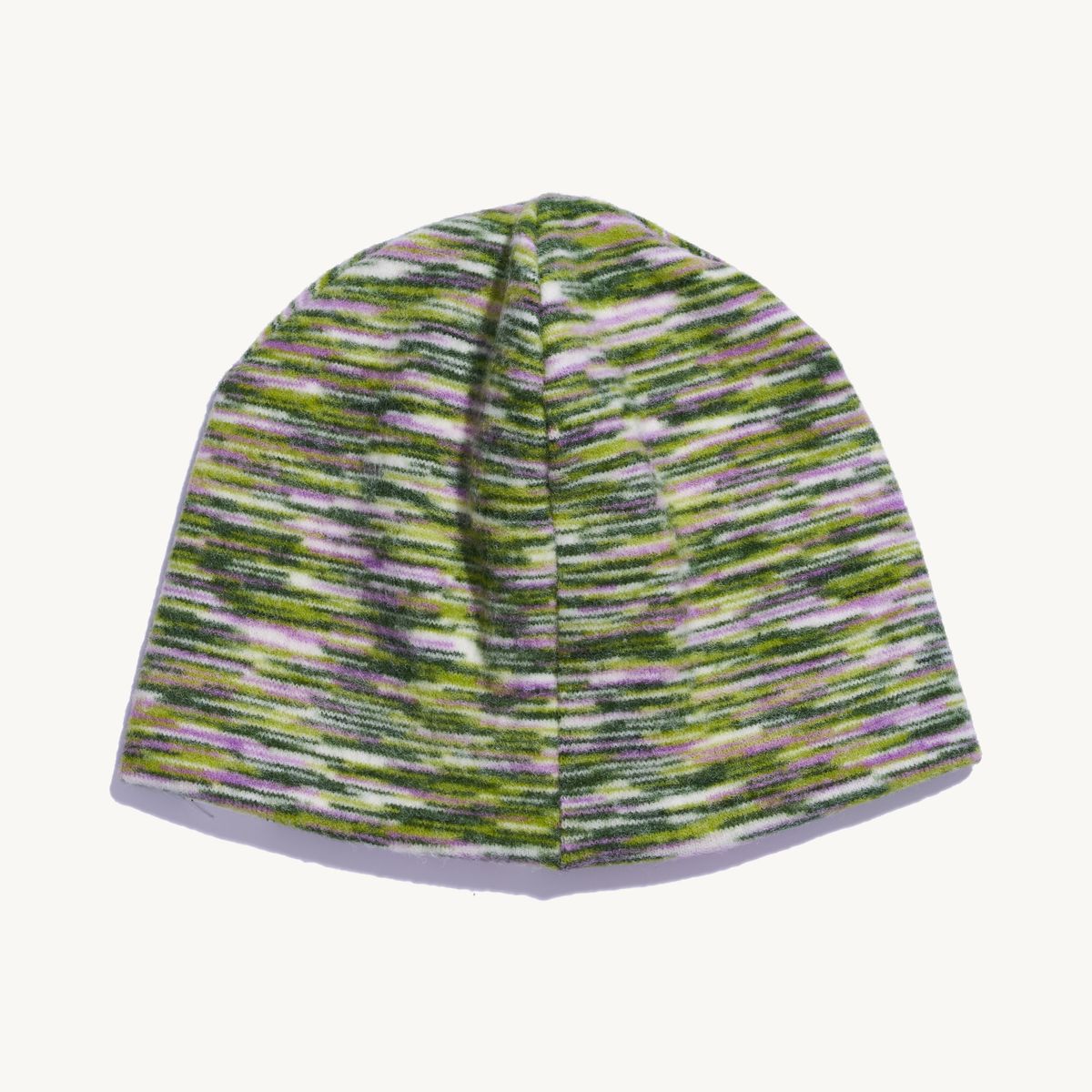 낫뉴(NOT NEW) nn Label Melange Fleece Beanie Green