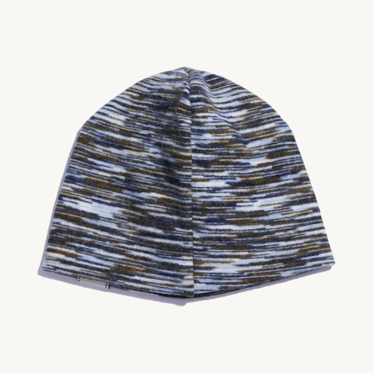 낫뉴(NOT NEW) nn Label Melange Fleece Beanie Navy