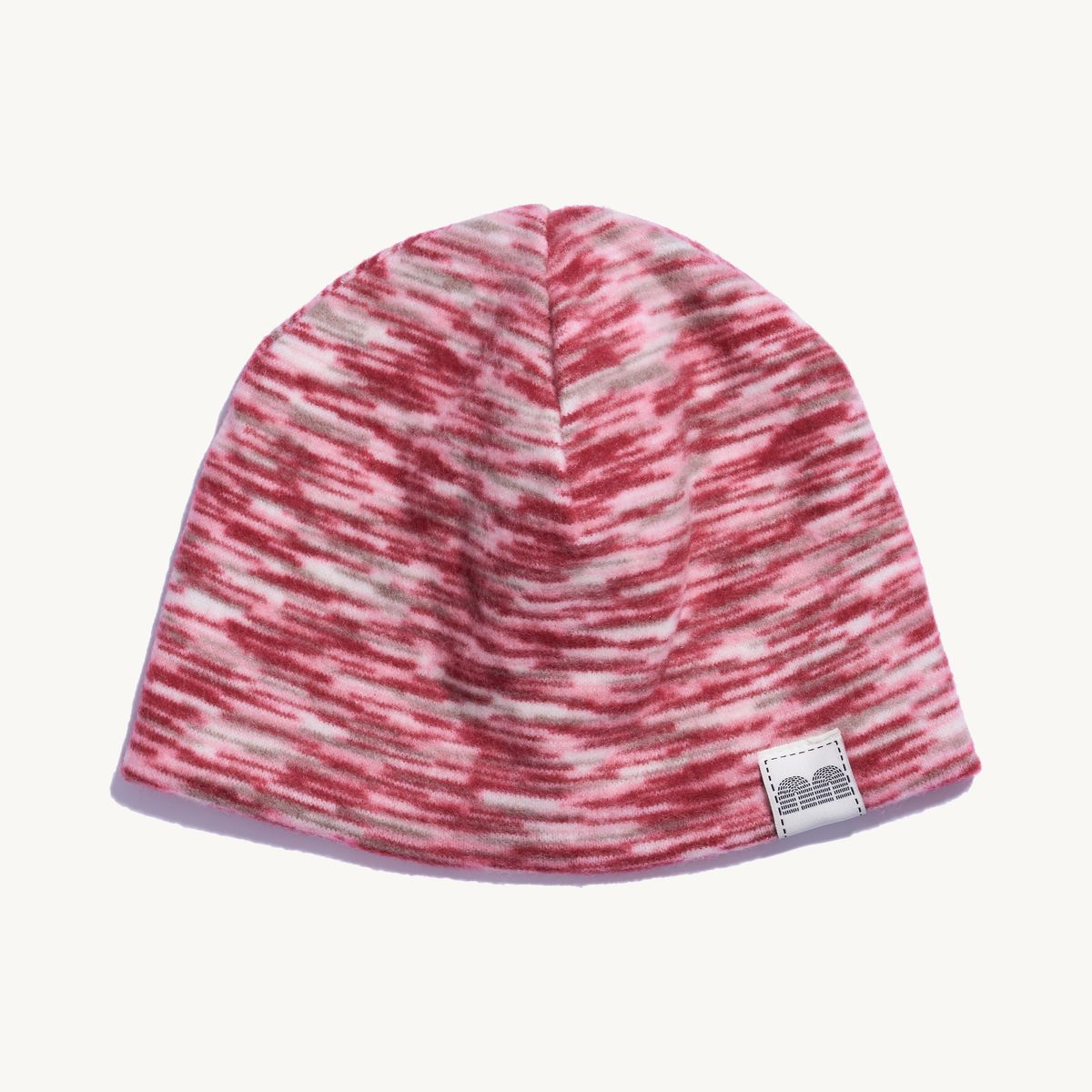 낫뉴(NOT NEW) nn Label Melange Fleece Beanie Red