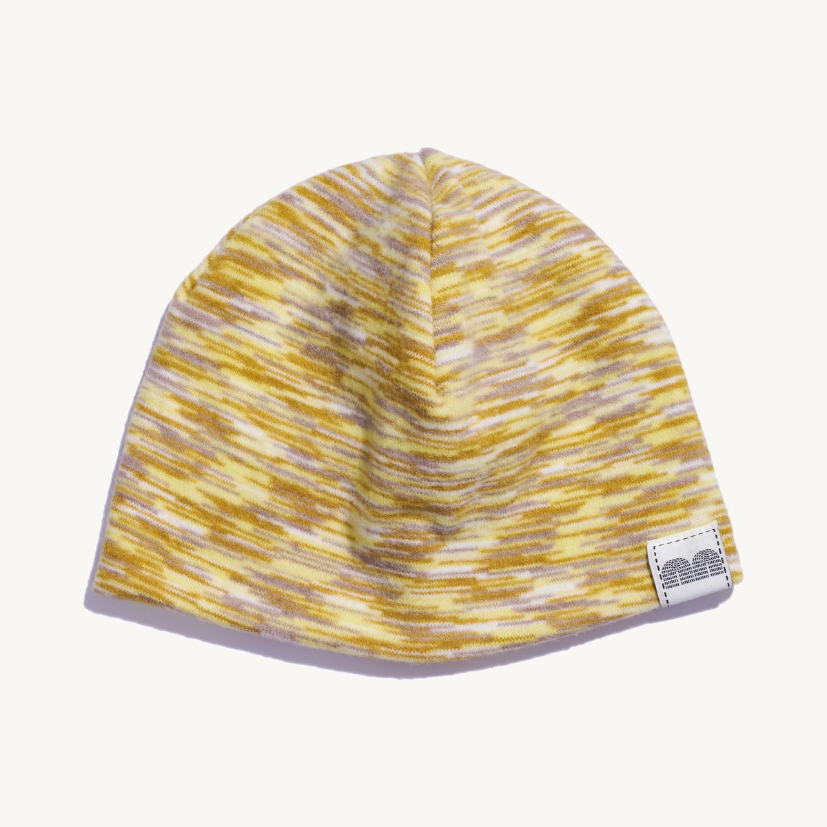 낫뉴(NOT NEW) nn Label Melange Fleece Beanie Yellow