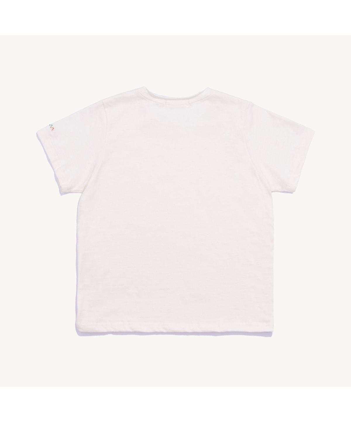 낫뉴(NOT NEW) Rainbow Stitch T-Shirt Cream