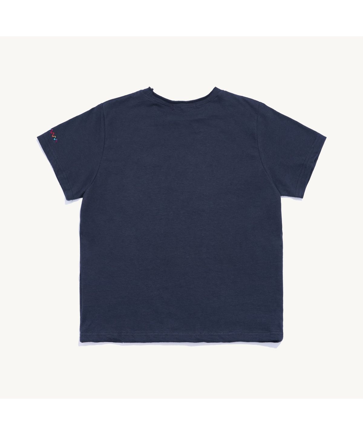 낫뉴(NOT NEW) Rainbow Stitch T-Shirt Navy