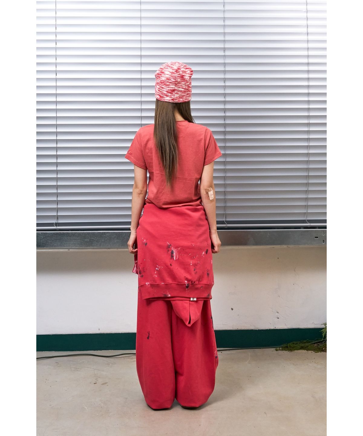 낫뉴(NOT NEW) Rainbow Stitch T-Shirt Red