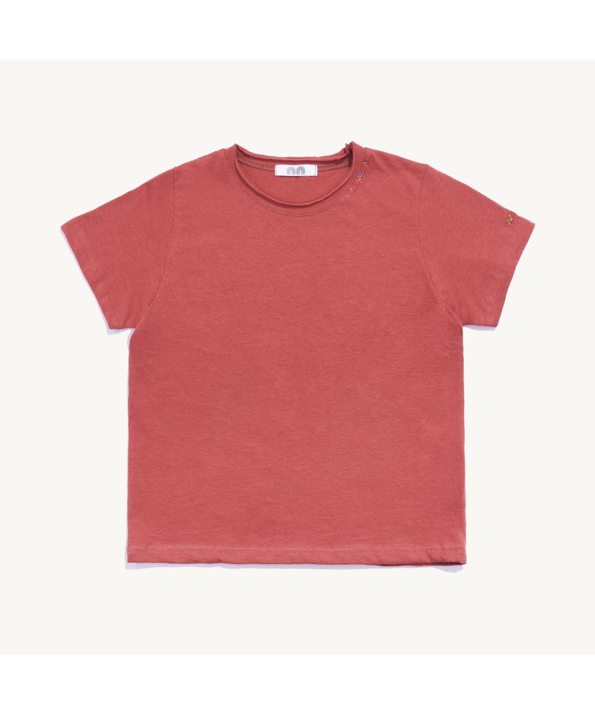 낫뉴(NOT NEW) Rainbow Stitch T-Shirt Red