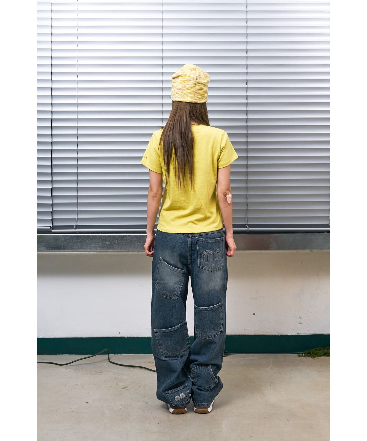낫뉴(NOT NEW) Rainbow Stitch T-Shirt Yellow