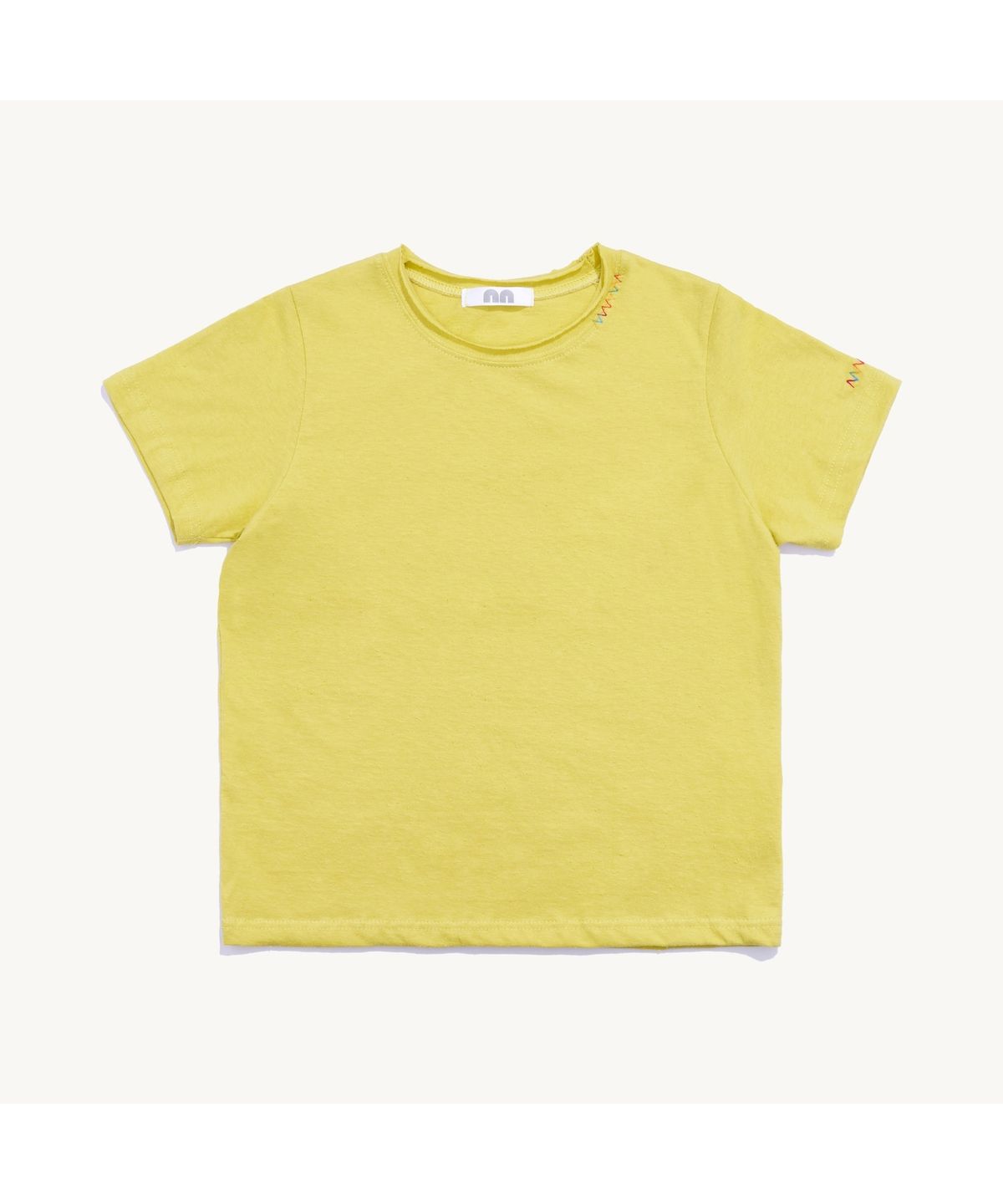 낫뉴(NOT NEW) Rainbow Stitch T-Shirt Yellow